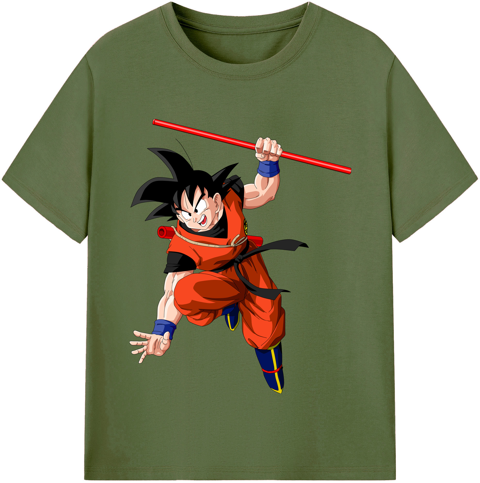 （画像用） ドラゴンボール 孫悟空（そん ごくう）Son Goku カカロット DRAGON BALL Kakarotto 綿100％半袖Tシャツ（フロントプリント）